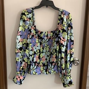 Free People Ariana Printed Crop Top Size L